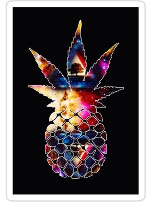 Universal U / Idahotbox'ın Trippy R / Ağaçlar Tasarım Sticker Araba Oto Arma Duvar Sticker