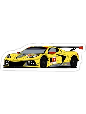 Universal C8.R Sticker Araba Oto Arma Duvar Sticker Ev Dekoratif Çıkartma 15 Cm