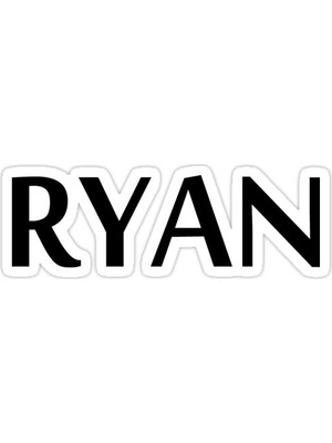 Universal Ryan Sticker Araba Oto Arma Duvar Sticker Ev Dekoratif Çıkartma 15 Cm