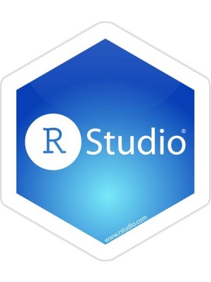 Universal Rstudio Logo Sticker Araba Oto Arma Duvar Sticker Ev Dekoratif Çıkartma 15 Cm