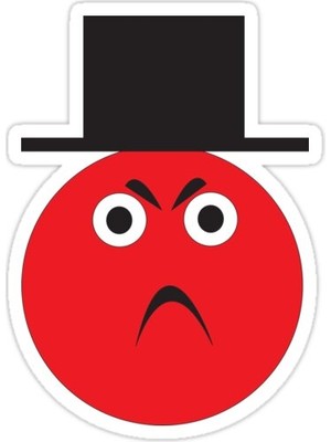 Universal Kızgın Amoggy Sticker Araba Oto Arma Duvar Sticker Ev Dekoratif Çıkartma 15 Cm