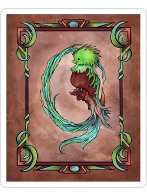 Universal Quetzal Sticker Araba Oto Arma Duvar Sticker Ev Dekoratif Çıkartma 15 Cm