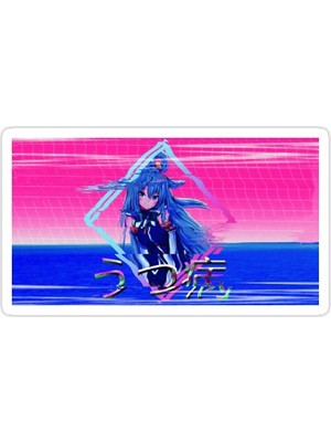 Universal Konosuba Auqawave Sticker Araba Oto Arma Duvar Sticker Ev Dekoratif Çıkartma 15 Cm