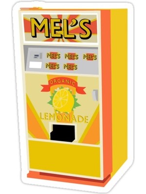 Universal Limonata Ağızdan Mel'in Limonata Sticker Araba Oto Arma Duvar Sticker Ev Dekoratif Çıkartma 15 Cm