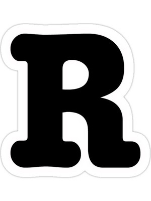 Universal R Sticker Araba Oto Arma Duvar Sticker Ev Dekoratif Çıkartma 15 Cm