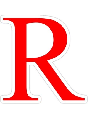Universal R Sticker Araba Oto Arma Duvar Sticker Ev Dekoratif Çıkartma 15 Cm