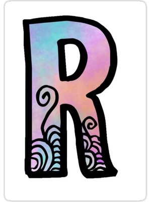Universal Suluboya R Sticker Araba Oto Arma Duvar Sticker Ev Dekoratif Çıkartma 15 Cm
