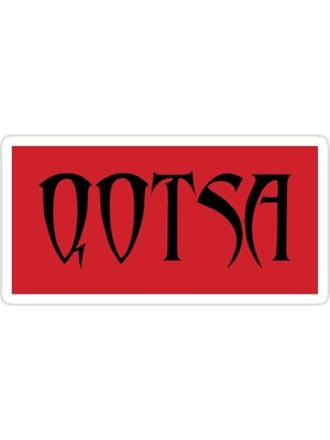 Universal Qotsa Sticker Araba Oto Arma Duvar Sticker Ev Dekoratif Çıkartma 15 Cm