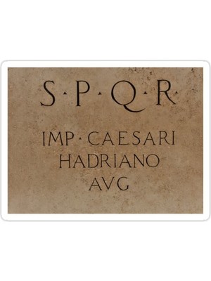 Universal Spqr Sticker Araba Oto Arma Duvar Sticker Ev Dekoratif Çıkartma 15 Cm