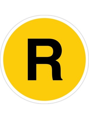 Universal R Broadway Sticker Araba Oto Arma Duvar Sticker Ev Dekoratif Çıkartma 15 Cm