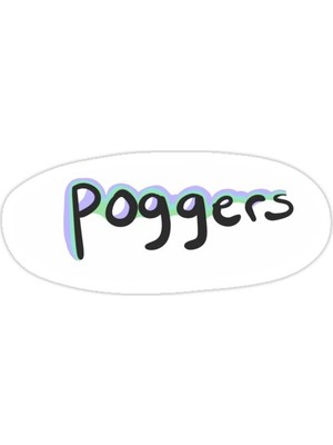Universal Poggers Sticker Araba Oto Arma Duvar Sticker Ev Dekoratif Çıkartma 15 Cm