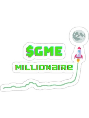 Universal Gamestop Milyoner Sticker Araba Oto Arma Duvar Sticker Ev Dekoratif Çıkartma 15 Cm