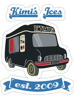 Universal Kimi'nin Ices Sticker Araba Oto Arma Duvar Sticker Ev Dekoratif Çıkartma 15 Cm