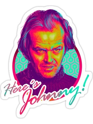 Universal Işte Johnny Sticker Araba Oto Arma Duvar Sticker Ev Dekoratif Çıkartma 15 Cm