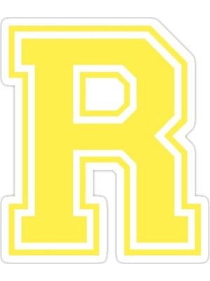 Universal Riverdale R Sticker Araba Oto Arma Duvar Sticker Ev Dekoratif Çıkartma 15 Cm