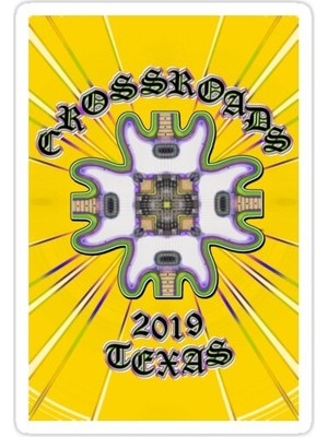 Universal Crossroads 2019 Texas Dallas Gitar Festivali Sticker Araba Oto Arma Duvar Sticker
