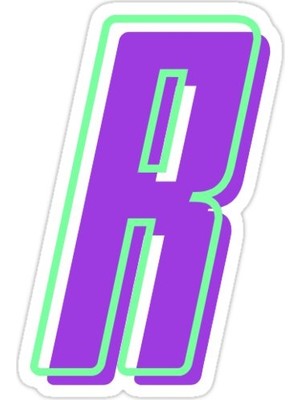 Universal R Sticker Araba Oto Arma Duvar Sticker Ev Dekoratif Çıkartma 15 Cm