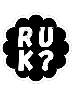 Universal Iyi Misin? sticker Araba Oto Arma Duvar Sticker Ev Dekoratif Çıkartma 15 Cm