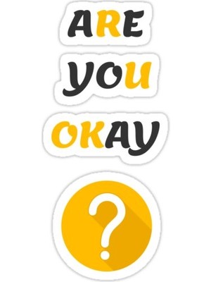 Universal Iyi Misin? sticker Araba Oto Arma Duvar Sticker Ev Dekoratif Çıkartma 15 Cm