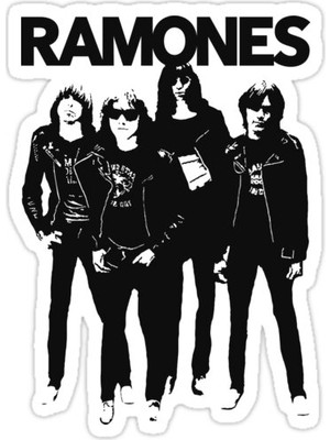 Universal Ramones Sticker Araba Oto Arma Duvar Sticker Ev Dekoratif Çıkartma 15 Cm