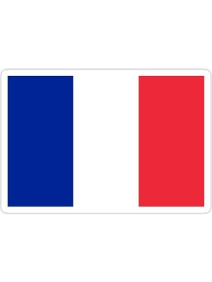 Universal Fransa-2 Sticker Araba Oto Arma Duvar Sticker Ev Dekoratif Çıkartma 15 Cm