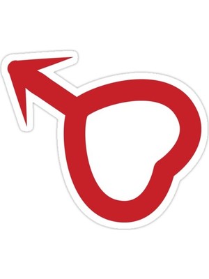 Universal Mars Sembol Sticker Araba Oto Arma Duvar Sticker Ev Dekoratif Çıkartma 15 Cm