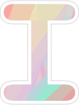 Universal Mektup I Sticker Araba Oto Arma Duvar Sticker Ev Dekoratif Çıkartma 15 Cm