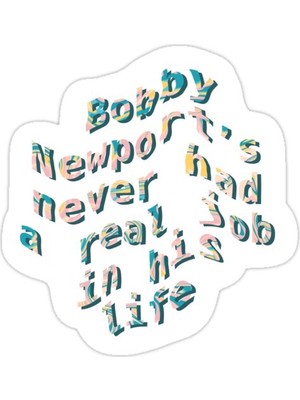 Universal Bobby Newport Sticker Araba Oto Arma Duvar Sticker Ev Dekoratif Çıkartma 15 Cm