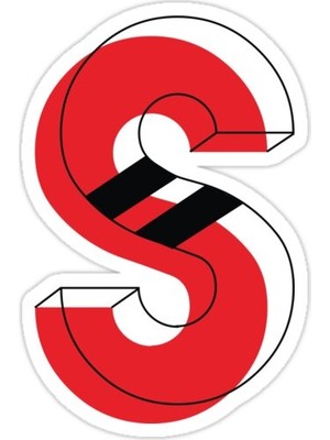 Universal S Sticker Araba Oto Arma Duvar Sticker Ev Dekoratif Çıkartma 15 Cm