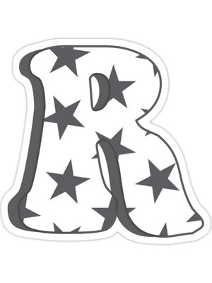 Universal R Sticker Araba Oto Arma Duvar Sticker Ev Dekoratif Çıkartma 15 Cm