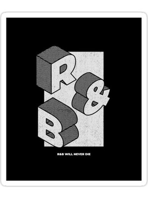 Universal R&B Sticker Araba Oto Arma Duvar Sticker Ev Dekoratif Çıkartma 15 Cm
