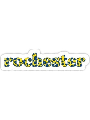 Universal Rochester Üniversitesi - U Of R - Meliora - Yellowjackets Sticker Araba Oto Arma Duvar Sticker