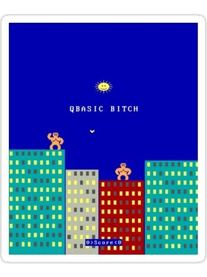 Universal Qbasic Goriller Sticker Araba Oto Arma Duvar Sticker Ev Dekoratif Çıkartma 15 Cm
