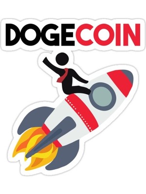 Universal Aya Dogecoin Sticker Araba Oto Arma Duvar Sticker Ev Dekoratif Çıkartma 15 Cm