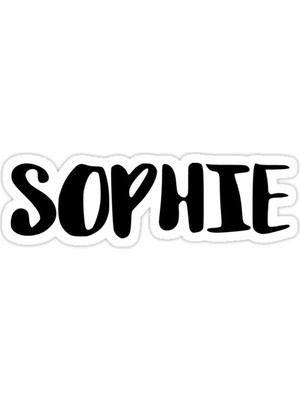 Universal Sophıe Sticker Araba Oto Arma Duvar Sticker Ev Dekoratif Çıkartma 15 Cm