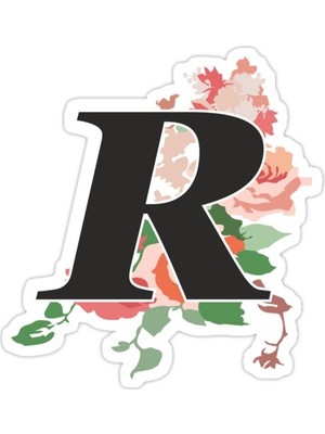 Universal Çiçek Mektubu Sticker Araba Oto Arma Duvar Sticker Ev Dekoratif Çıkartma 15 Cm