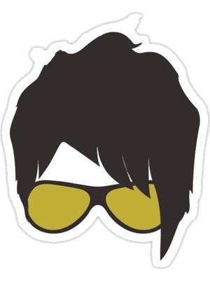 Universal Sarı (Tq) Sticker Araba Oto Arma Duvar Sticker Ev Dekoratif Çıkartma 15 Cm