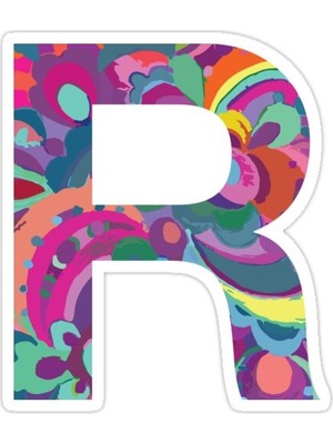 Universal R Sticker Araba Oto Arma Duvar Sticker Ev Dekoratif Çıkartma 15 Cm