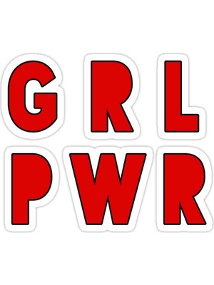 Universal Kız Gücü Sticker Araba Oto Arma Duvar Sticker Ev Dekoratif Çıkartma 15 Cm