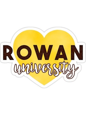 Universal Rowan Üniversitesi Sticker Araba Oto Arma Duvar Sticker Ev Dekoratif Çıkartma 15 Cm