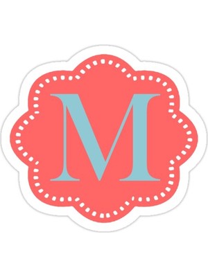 Universal M Bulutlu Sticker Araba Oto Arma Duvar Sticker Ev Dekoratif Çıkartma 15 Cm