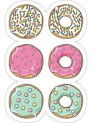 Universal Donuts Sticker Araba Oto Arma Duvar Sticker Ev Dekoratif Çıkartma 15 Cm