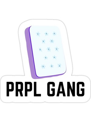 Universal Prpl Çete Sticker Araba Oto Arma Duvar Sticker Ev Dekoratif Çıkartma 15 Cm