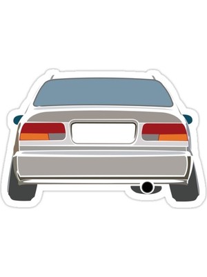 Universal Civic Arka Sticker Araba Oto Arma Duvar Sticker Ev Dekoratif Çıkartma 15 Cm