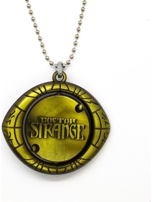 Alp Collection Dr Strange Marvel Avengers Metal Zincirli Kolye ve Anahtarlık Set