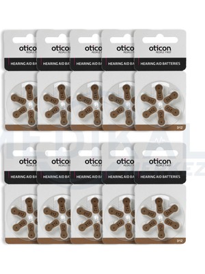 Oticon 312 Numara İşitme Cihazı Pili 10'lu Paket 1,2 V Düğme Pil Tipi Yüksek Performans