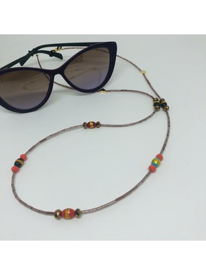 Sibelya Hint ve  Boru Boncuk Gözlük Ipi