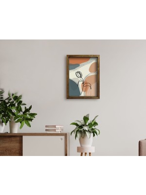 Bk Gift Doğal Masif Ahşap Çerçeveli Tablo 45X65CM-16