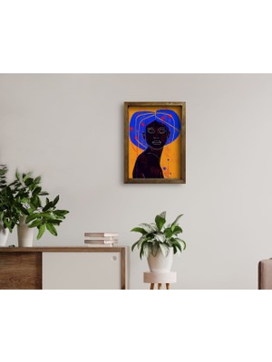 Bk Gift Doğal Masif Ahşap Çerçeveli Tablo 45X65CM-29