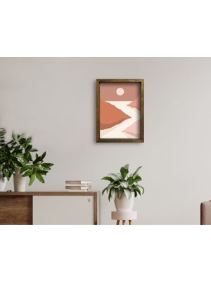 Bk Gift Doğal Masif Ahşap Çerçeveli Tablo 45X65CM-62